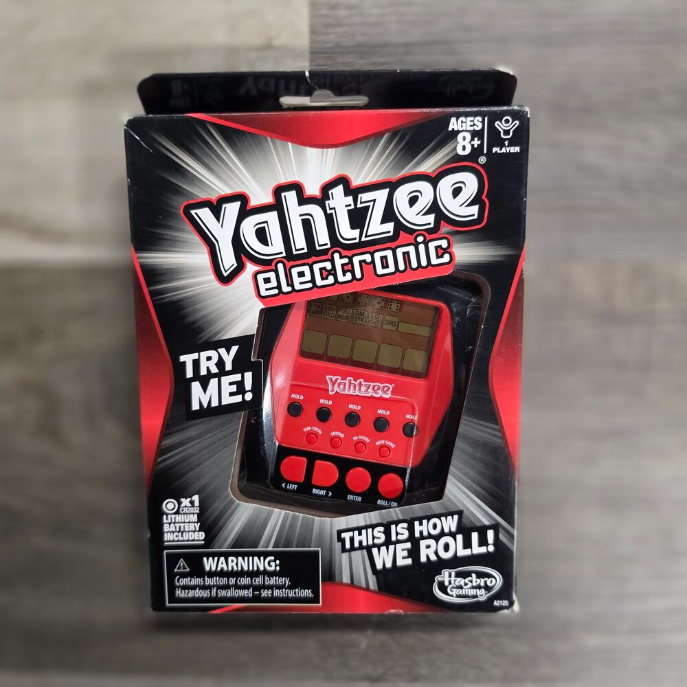 Hasbro Yahtzee Electronic Handheld Digital Game -NEW- Sealed